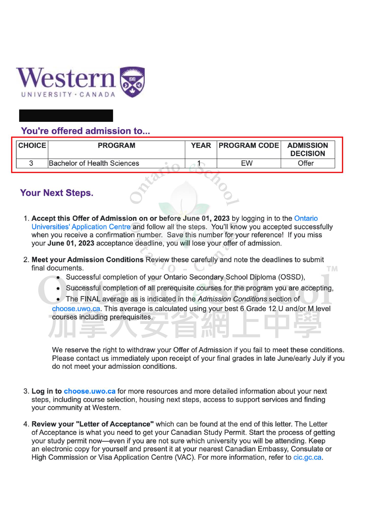Western University 02-2023-01
