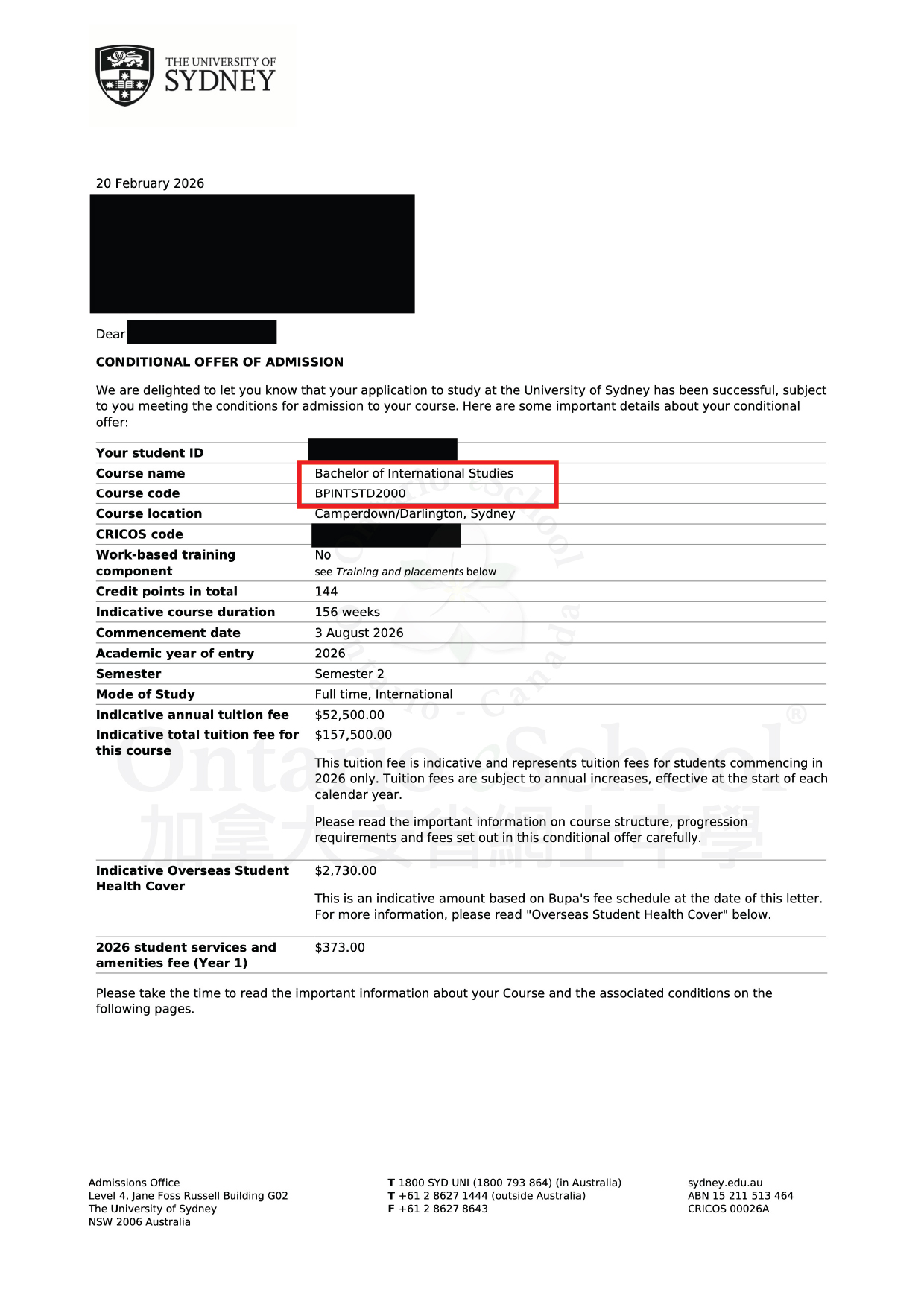 20260316_OeS_Website Offer_New Offer 2026_The University of Sydney_Bachelor of International Studies