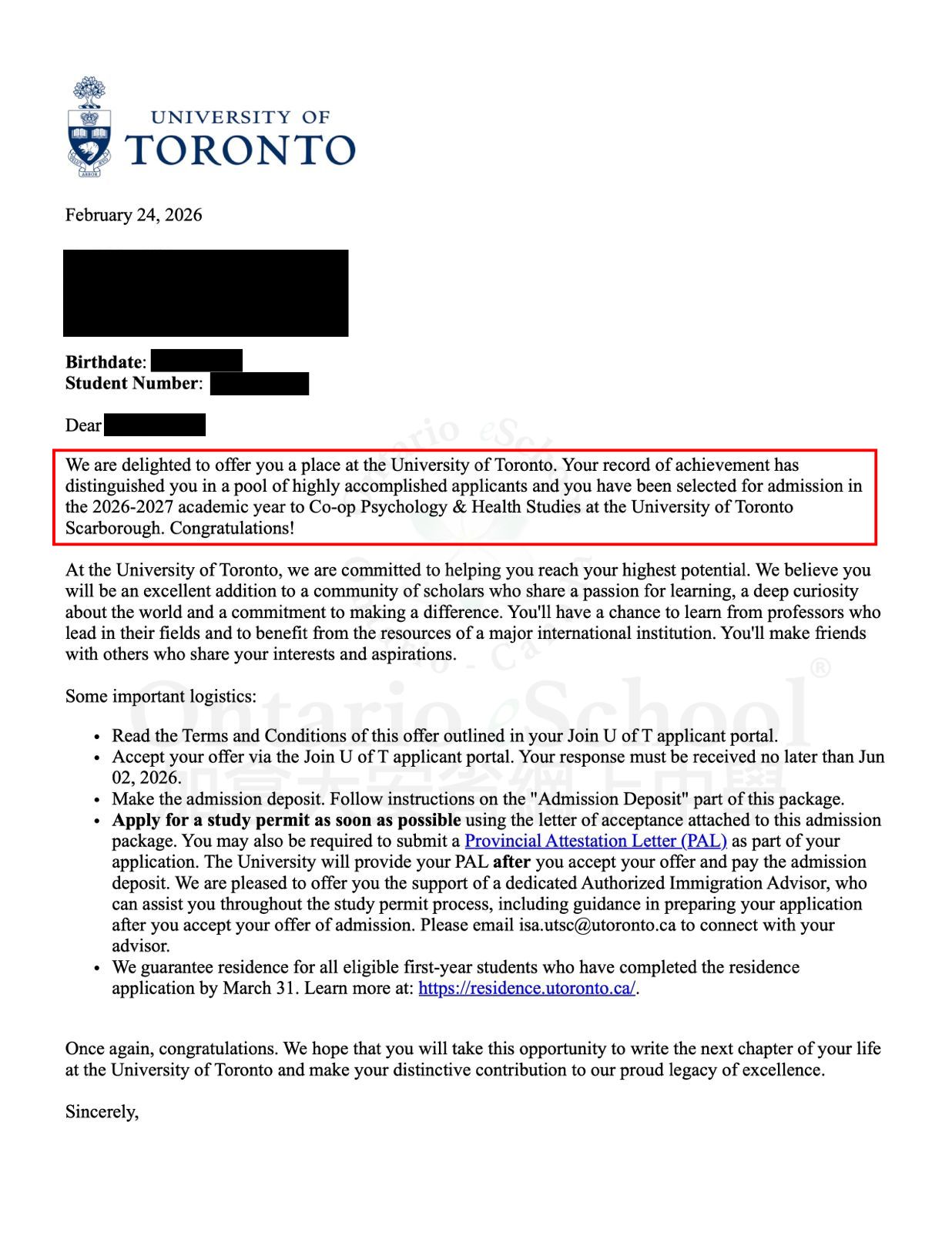 20260319_OeS_Web_New Offer 2026_University of Toronto_Co-op Psychology  Health Studies