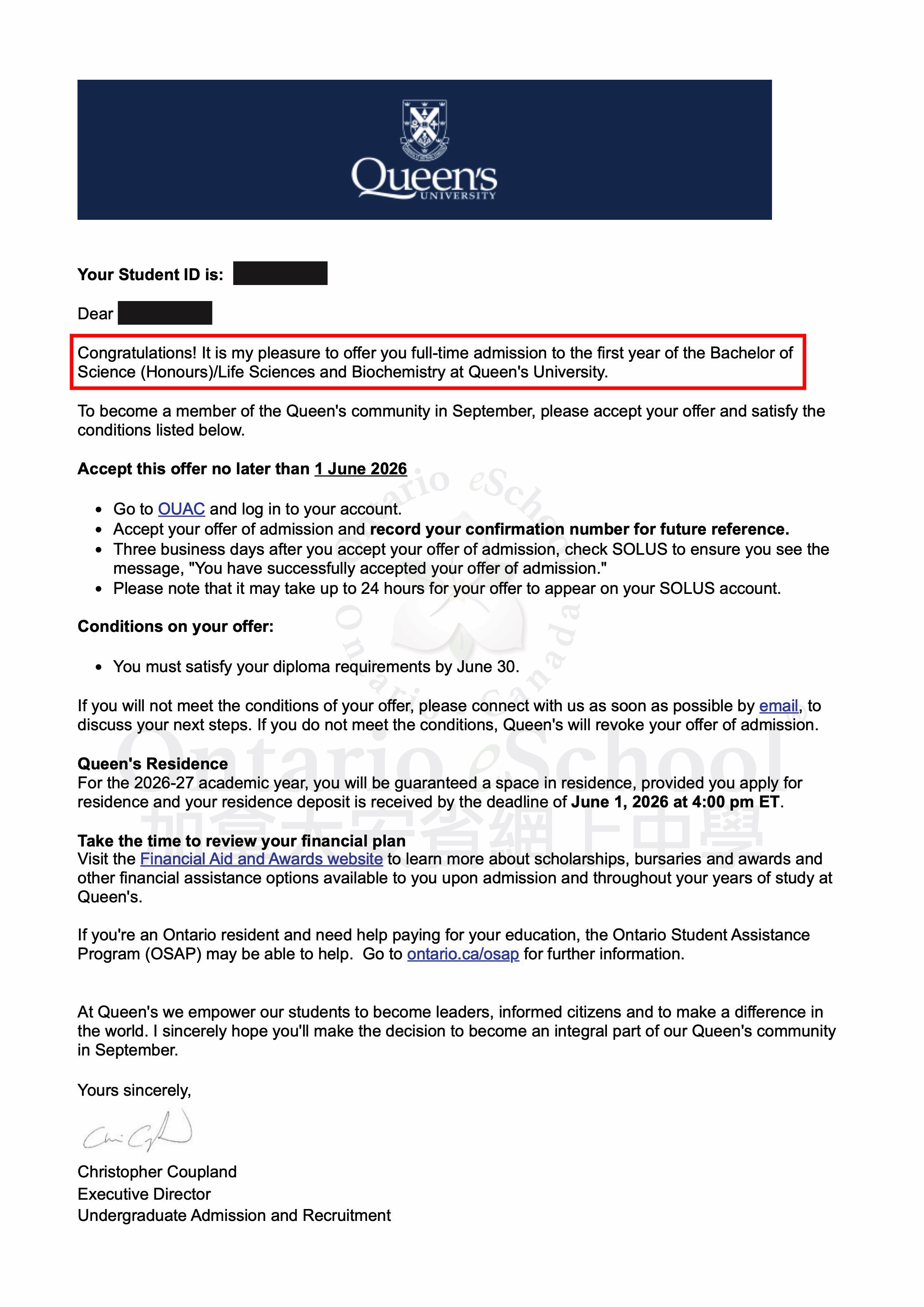 20260323_OeS_Website Offer_New Offer 2026_Queen University_Life Sciences and Biochemistry