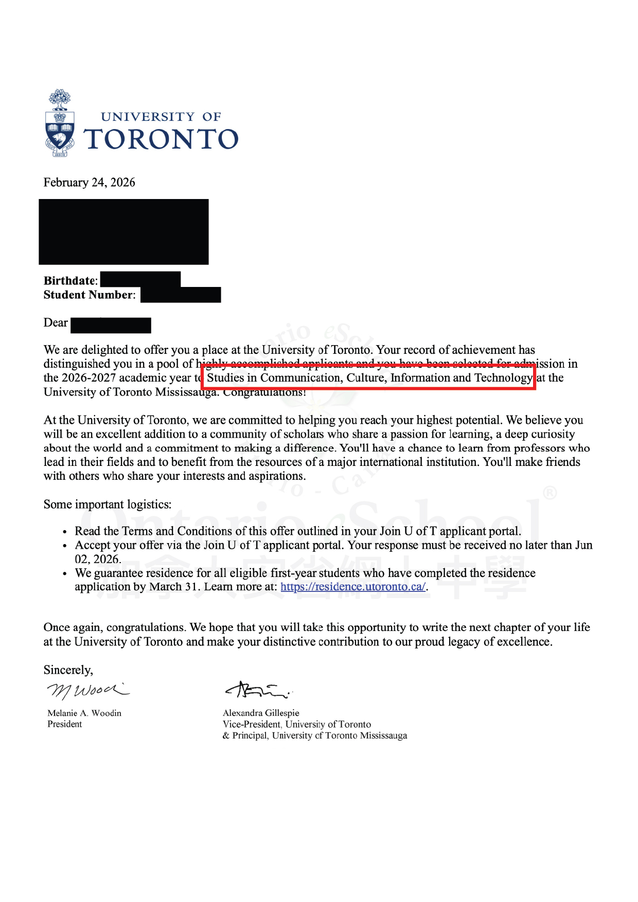 University of Toronto Mississauga_Studies in Communication Culture Information and Technology
